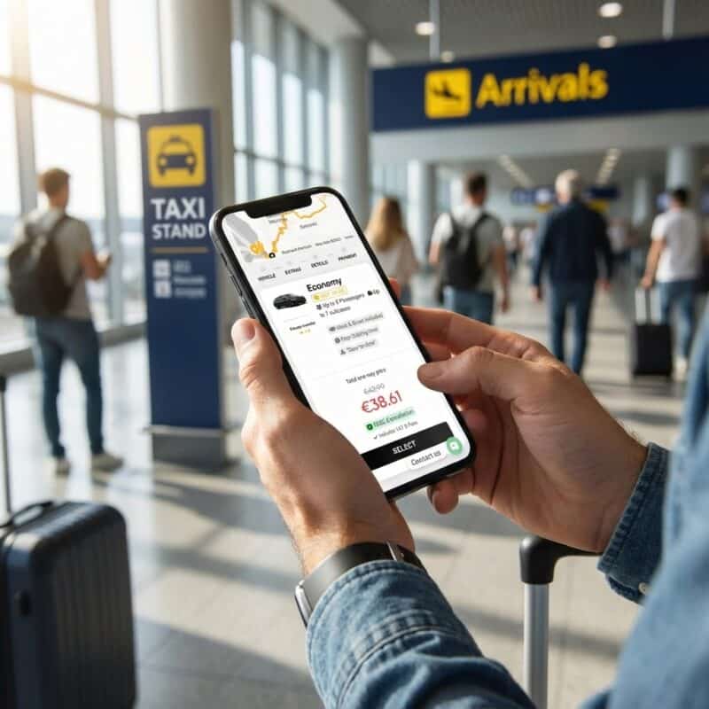 santorini taxi number