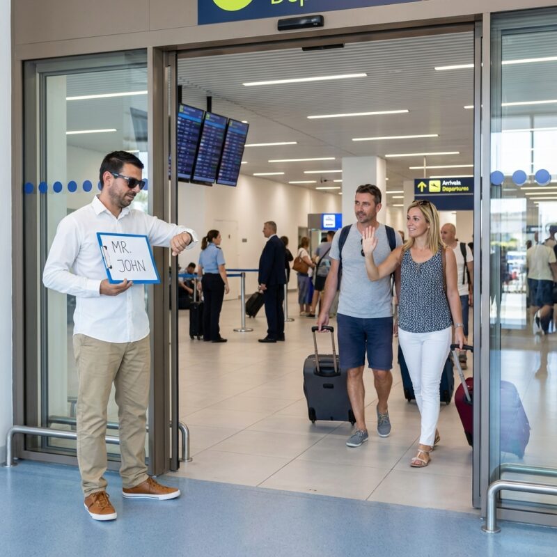 Santorini airport taxi